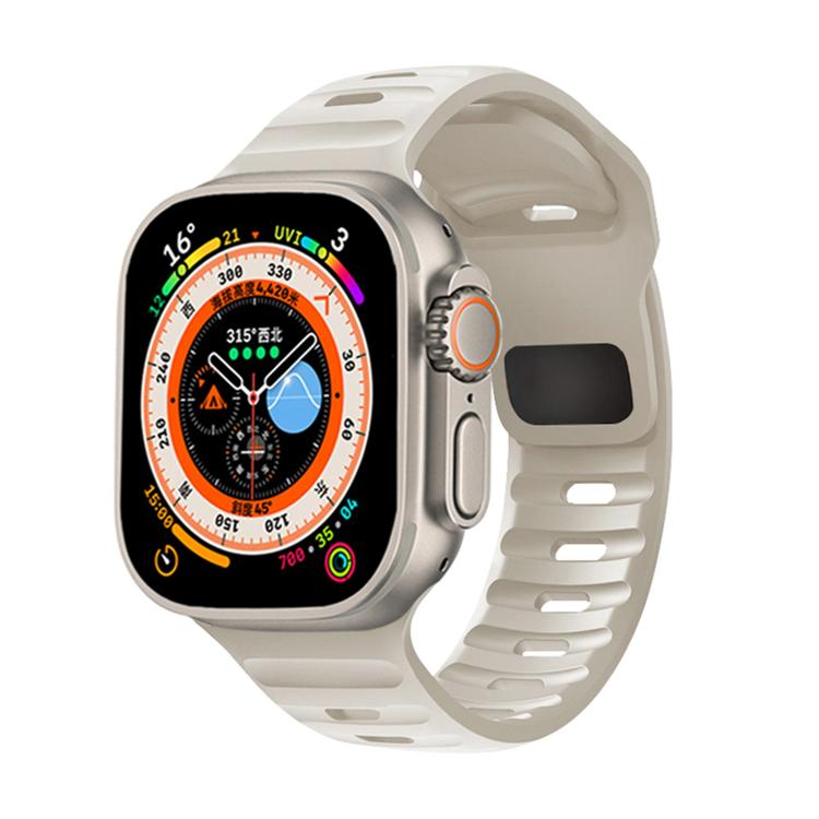For Apple Watch 46mm / 49mm / 45mm / 44mm Kalebol Sport Silicone Strap(Starlight) - Watch Bands by Kalebol | Online Shopping South Africa | PMC TechLife | Buy Now Pay Later Mobicred