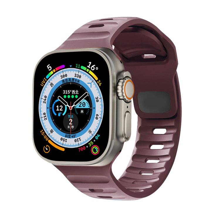 For Apple Watch 46mm / 49mm / 45mm / 44mm Kalebol Sport Silicone Strap(Smoky Purple) - Watch Bands by Kalebol | Online Shopping South Africa | PMC TechLife | Buy Now Pay Later Mobicred