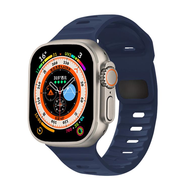 For Apple Watch 42mm / 41mm / 40mm / 38mm Kalebol Sport Silicone Strap(Midnight Blue) - Watch Bands by Kalebol | Online Shopping South Africa | PMC TechLife | Buy Now Pay Later Mobicred
