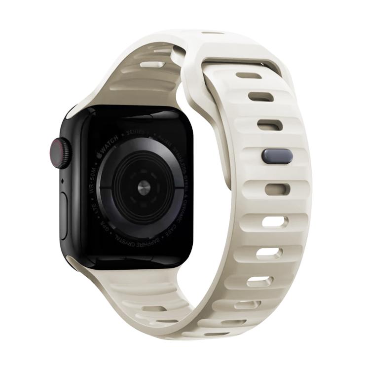 For Apple Watch 42mm / 41mm / 40mm / 38mm Kalebol Sport Silicone Strap(Starlight) - Watch Bands by Kalebol | Online Shopping South Africa | PMC TechLife | Buy Now Pay Later Mobicred
