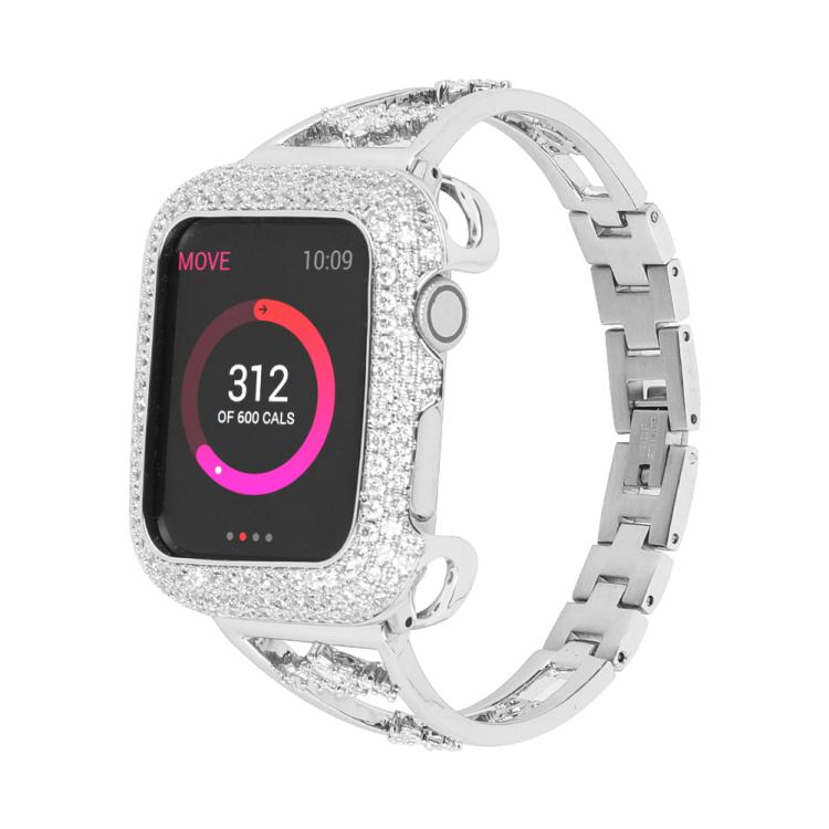 For Apple Watch 46mm / 49mm / 45mm / 44mm Kalebol Zirconia Watch Strap(Silver) - free shipping - PMC TechLife - Order now!