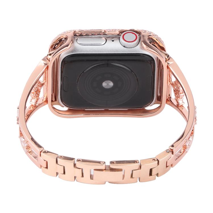 For Apple Watch 42mm / 41mm / 40mm / 38mm Kalebol Zirconia Watch Strap(Gold) - free shipping - PMC TechLife - Order now!