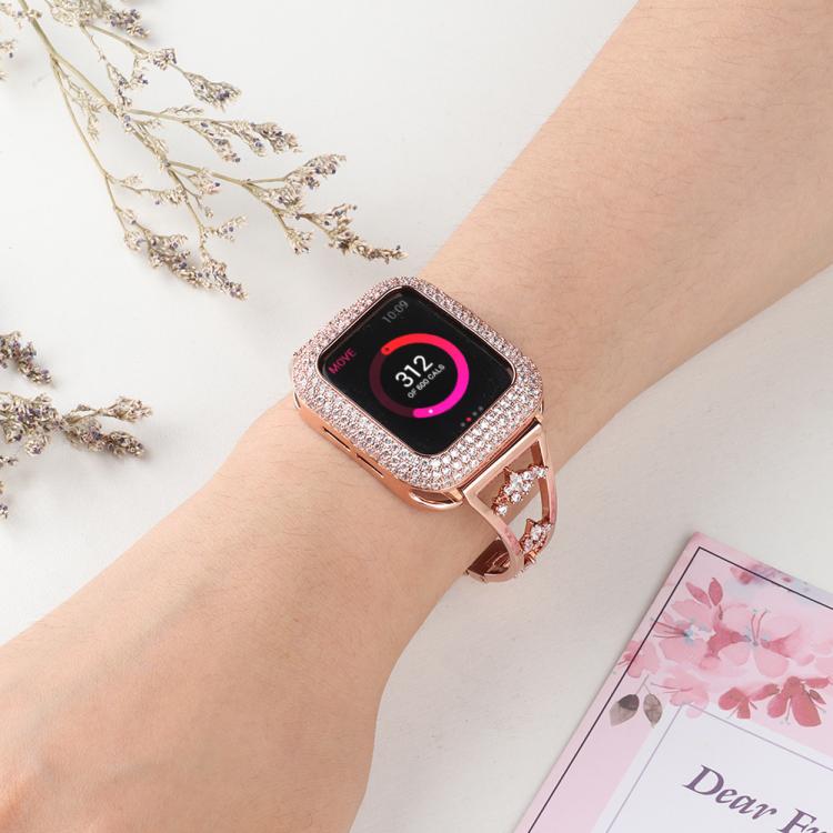 For Apple Watch 42mm / 41mm / 40mm / 38mm Kalebol Zirconia Watch Strap(Gold) - free shipping - PMC TechLife - Order now!