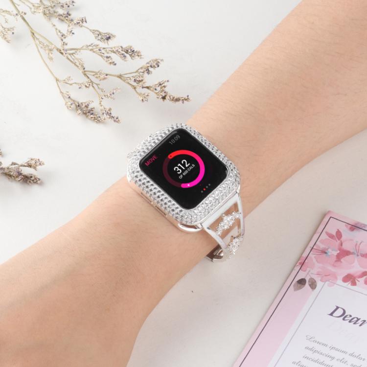 For Apple Watch 42mm / 41mm / 40mm / 38mm Kalebol Zirconia Watch Strap(Silver) - free shipping - PMC TechLife - Order now!