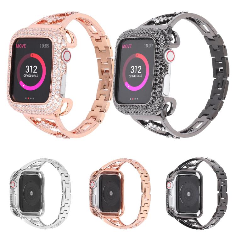 For Apple Watch 42mm / 41mm / 40mm / 38mm Kalebol Zirconia Watch Strap(Gold) - free shipping - PMC TechLife - Order now!