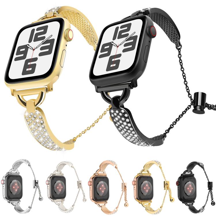 For Apple Watch 46mm / 49mm / 45mm / 44mm Kalebol Stone Curved Zinc Alloy Strap(Rose Pink) - Watch Bands by Kalebol | Online Shopping South Africa | PMC TechLife | Buy Now Pay Later Mobicred