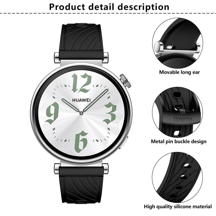Kalebol 18mm Universal Textured Silicone Black Buckle Strap(Green Grass) - free shipping - PMc TechLife - Order now!