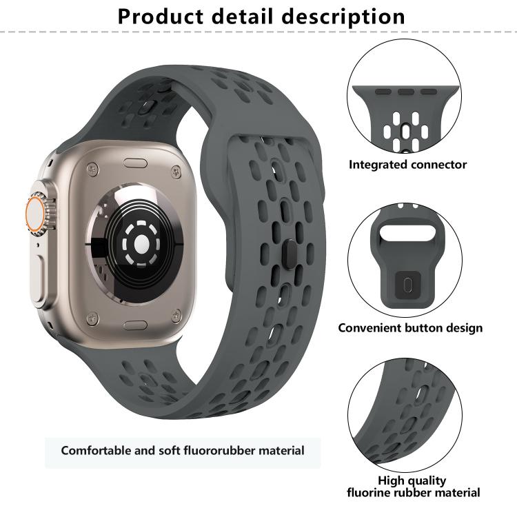 For Apple Watch 42mm / 41mm / 40mm / 38mm Kalebol Mesh Reverse Buckle Silicone Strap(Orange) - Watch Bands by Kalebol | Online Shopping South Africa | PMC TechLife | Buy Now Pay Later Mobicred