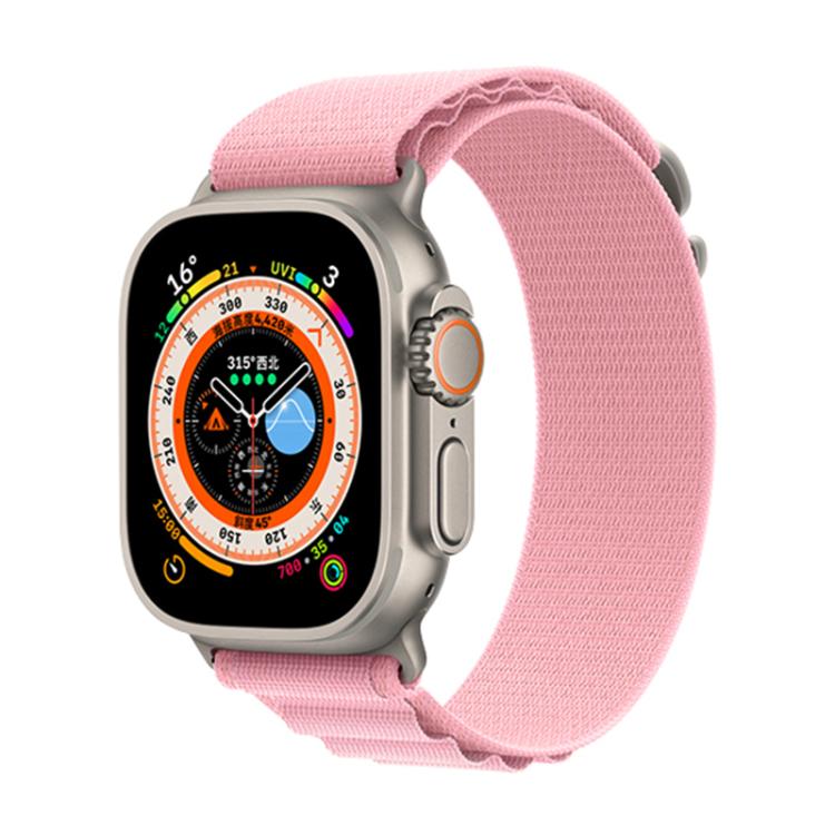 For Apple Watch 46mm / 49mm / 45mm / 44mm Kalebol Aline Nylon Loop Watch Band(Pink) - Watch Bands by Kalebol | Online Shopping South Africa | PMC TechLife | Buy Now Pay Later Mobicred