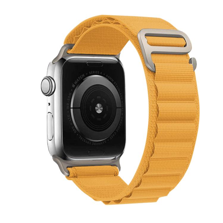 For Apple Watch 42mm / 41mm / 40mm / 38mm Kalebol Aline Nylon Loop Watch Band(Yellow) - Watch Bands by Kalebol | Online Shopping South Africa | PMC TechLife | Buy Now Pay Later Mobicred