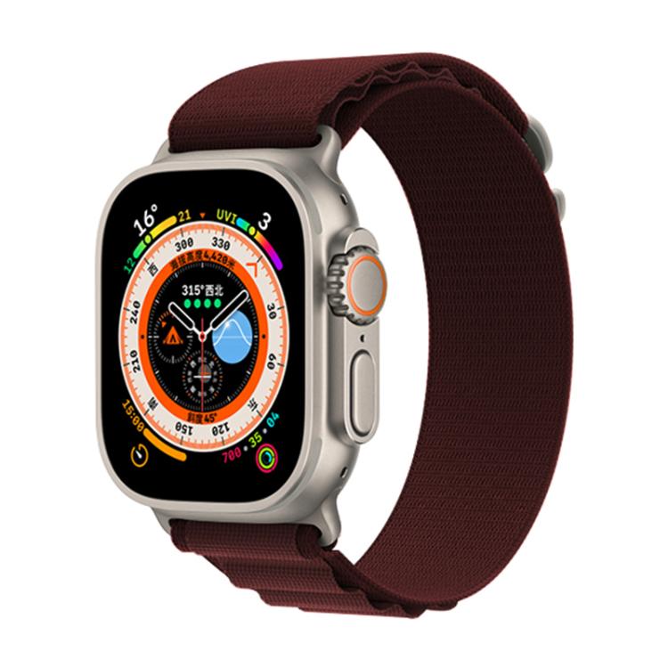 For Apple Watch 42mm / 41mm / 40mm / 38mm Kalebol Aline Nylon Loop Watch Band(Wine Red) - Watch Bands by Kalebol | Online Shopping South Africa | PMC TechLife | Buy Now Pay Later Mobicred