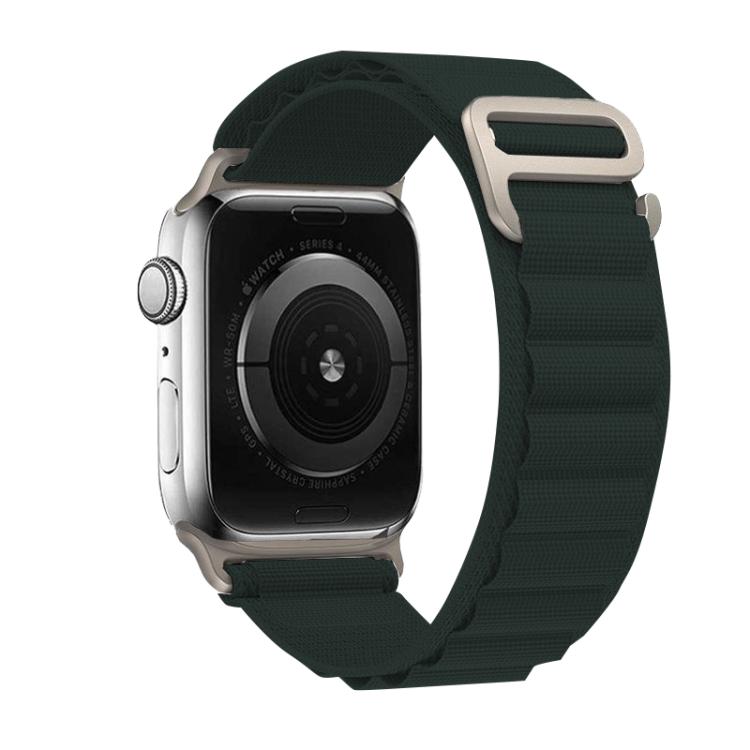 For Apple Watch 42mm / 41mm / 40mm / 38mm Kalebol Aline Nylon Loop Watch Band(Forest Green) - Watch Bands by Kalebol | Online Shopping South Africa | PMC TechLife | Buy Now Pay Later Mobicred