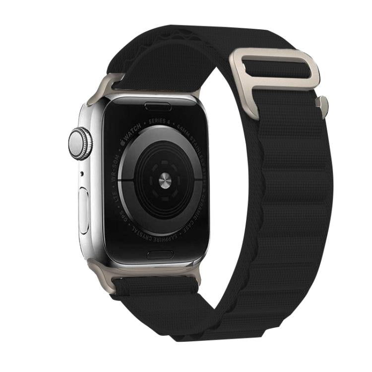 For Apple Watch 42mm / 41mm / 40mm / 38mm Kalebol Aline Nylon Loop Watch Band(Black) - Watch Bands by Kalebol | Online Shopping South Africa | PMC TechLife | Buy Now Pay Later Mobicred