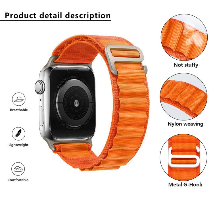 For Apple Watch 46mm / 49mm / 45mm / 44mm Kalebol Aline Nylon Loop Watch Band(Starlight) - Watch Bands by Kalebol | Online Shopping South Africa | PMC TechLife | Buy Now Pay Later Mobicred