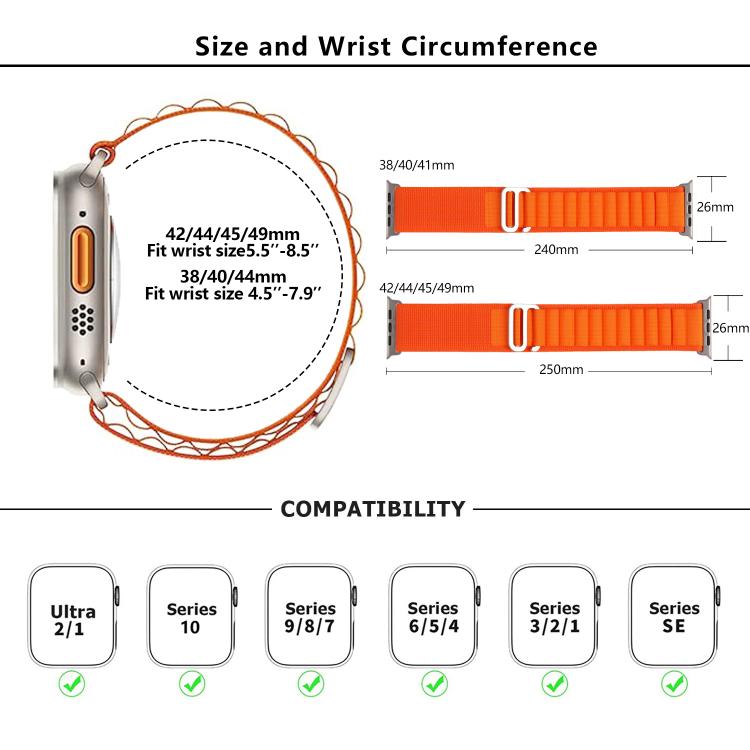 For Apple Watch 42mm / 41mm / 40mm / 38mm Kalebol Aline Nylon Loop Watch Band(Wine Red) - Watch Bands by Kalebol | Online Shopping South Africa | PMC TechLife | Buy Now Pay Later Mobicred