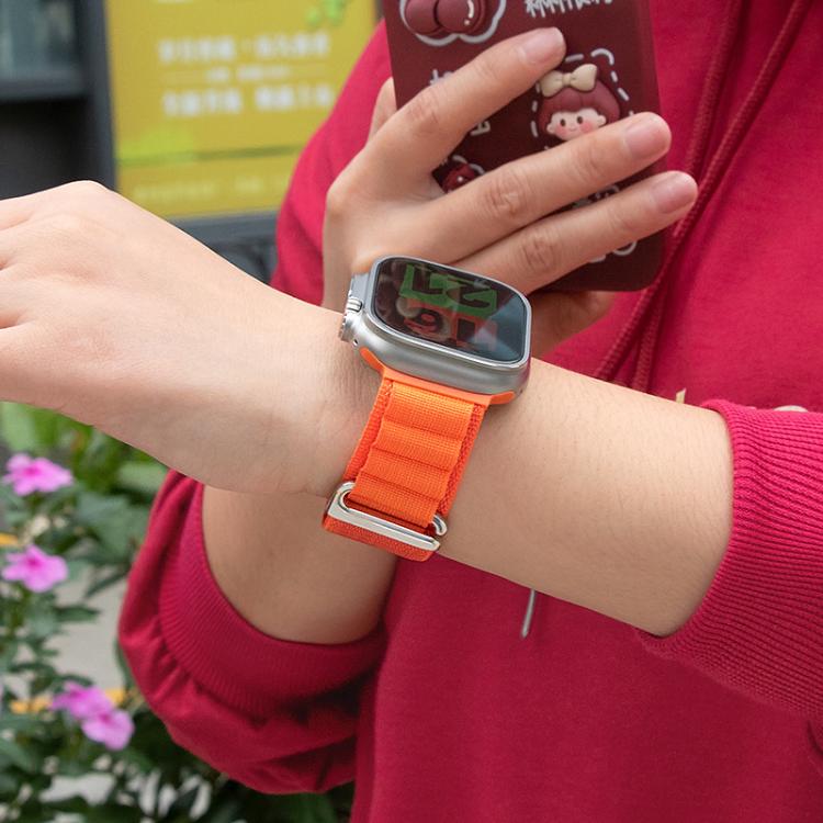 For Apple Watch 42mm / 41mm / 40mm / 38mm Kalebol Aline Nylon Loop Watch Band(Light Grey) - Watch Bands by Kalebol | Online Shopping South Africa | PMC TechLife | Buy Now Pay Later Mobicred