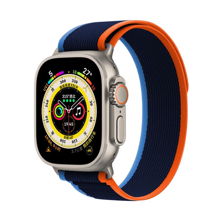 For Apple Watch 46mm / 49mm / 45mm / 44mm Kalebol Wild Track Loop Nylon Watch Band(Navy Blue) - Watch Bands by Kalebol | Online Shopping South Africa | PMC TechLife | Buy Now Pay Later Mobicred