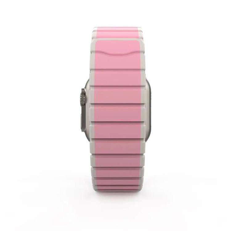 For Apple Watch 46mm / 49mm / 45mm / 44mm Kalebol Magnetic Silicone Strap(Pink) - Watch Bands by Kalebol | Online Shopping South Africa | PMC TechLife | Buy Now Pay Later Mobicred