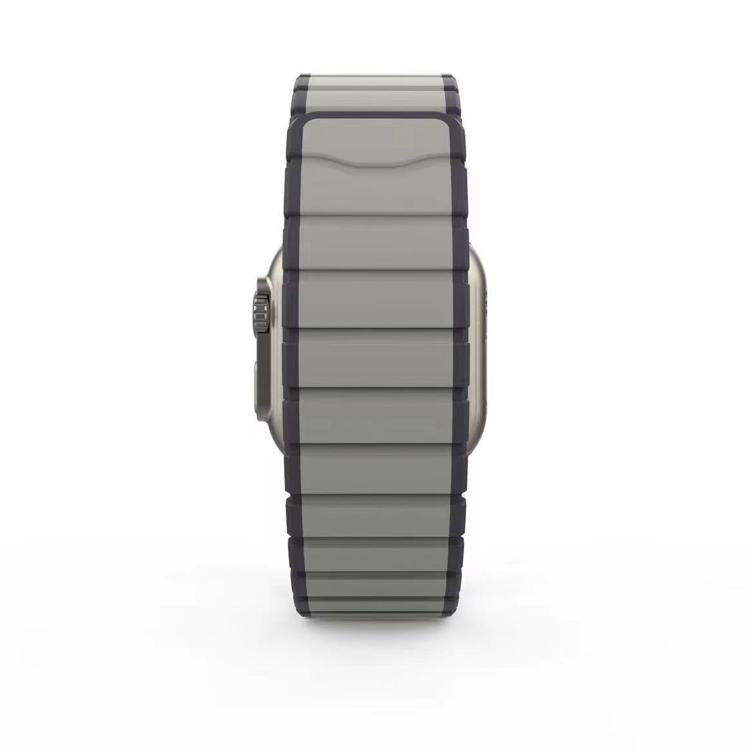 For Apple Watch 42mm / 41mm / 40mm / 38mm Kalebol Magnetic Silicone Strap(Grey) - Watch Bands by Kalebol | Online Shopping South Africa | PMC TechLife | Buy Now Pay Later Mobicred