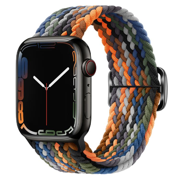 For Apple Watch 46mm / 49mm / 45mm / 44mm Kalebol Eight Buckle Nylon Braided Watch Band(Camouflage) - Watch Bands by Kalebol | Online Shopping South Africa | PMC TechLife | Buy Now Pay Later Mobicred
