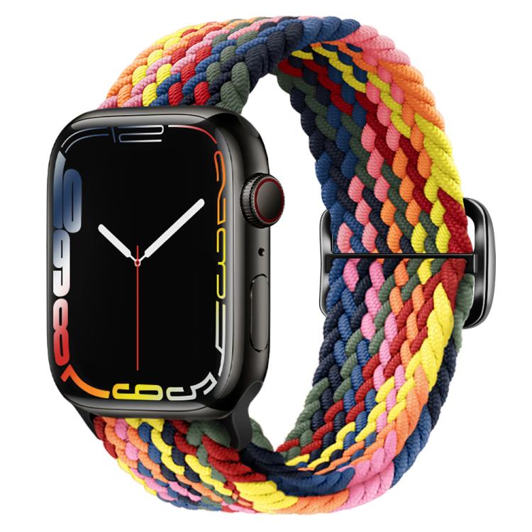 For Apple Watch 46mm / 49mm / 45mm / 44mm Kalebol Eight Buckle Nylon Braided Watch Band(Colorful) - Watch Bands by Kalebol | Online Shopping South Africa | PMC TechLife | Buy Now Pay Later Mobicred