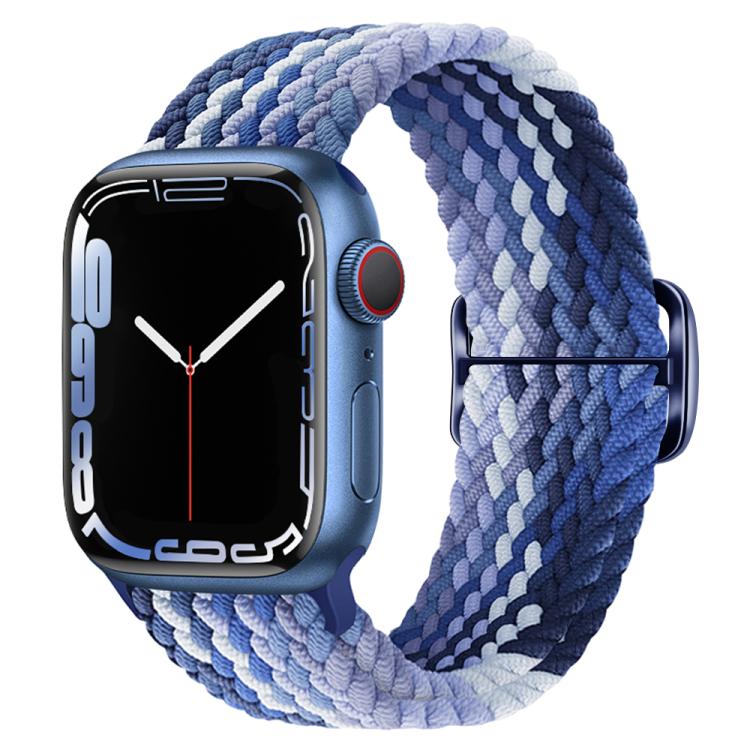 For Apple Watch 42mm / 41mm / 40mm / 38mm Kalebol Eight Buckle Nylon Braided Watch Band(Blueberry) - Watch Bands by Kalebol | Online Shopping South Africa | PMC TechLife | Buy Now Pay Later Mobicred