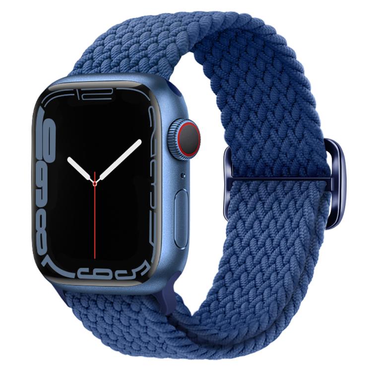 For Apple Watch 42mm / 41mm / 40mm / 38mm Kalebol Eight Buckle Nylon Braided Watch Band(Cold Blue) - Watch Bands by Kalebol | Online Shopping South Africa | PMC TechLife | Buy Now Pay Later Mobicred