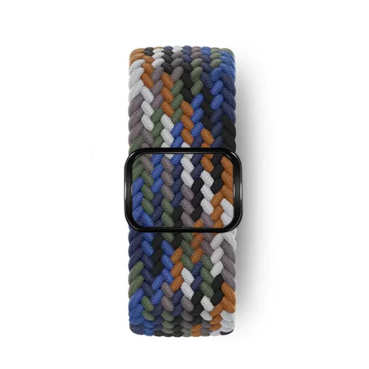 For Apple Watch 42mm / 41mm / 40mm / 38mm Kalebol Eight Buckle Nylon Braided Watch Band(Denim Colorful) - Watch Bands by Kalebol | Online Shopping South Africa | PMC TechLife | Buy Now Pay Later Mobicred