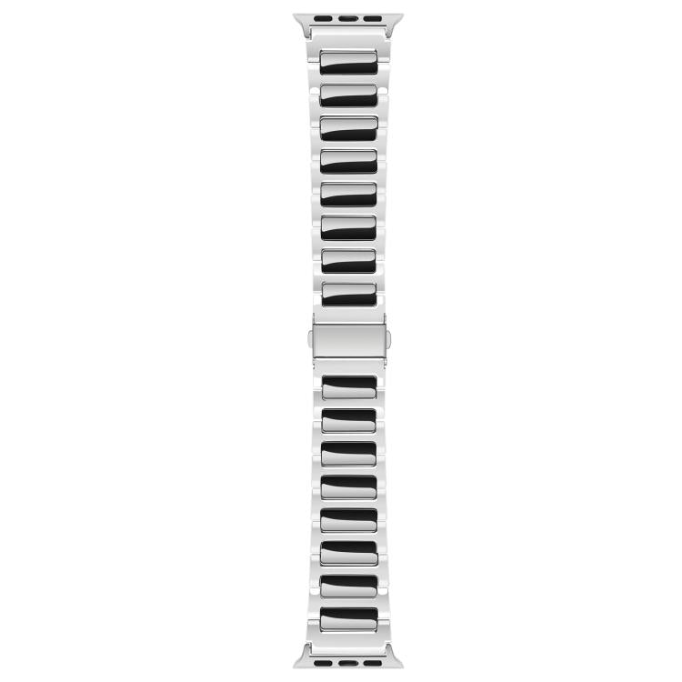 For Apple Watch 46mm / 49mm / 45mm / 44mm Kalebol Tooling Metal Zinc Alloy Watch Band(Silver Black) - free shipping - PMc TechLife - Order now!
