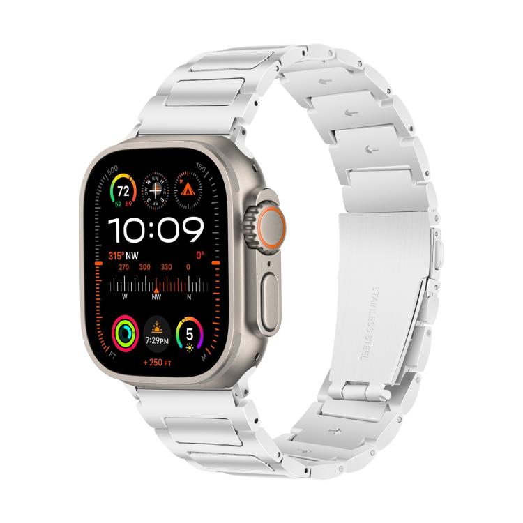 For Apple Watch 46mm / 49mm / 45mm / 44mm Kalebol Tooling Metal Zinc Alloy Watch Band(Silver) - free shipping - PMc TechLife - Order now!