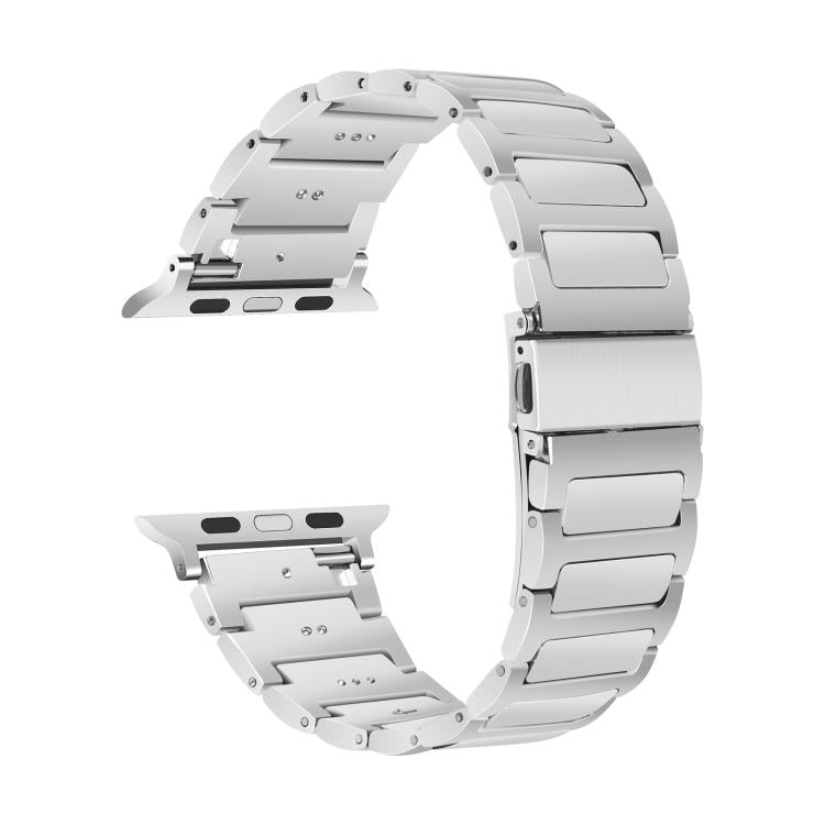For Apple Watch 46mm / 49mm / 45mm / 44mm Kalebol Tooling Metal Zinc Alloy Watch Band(Silver) - free shipping - PMc TechLife - Order now!