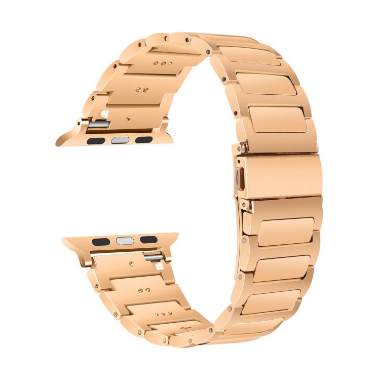 For Apple Watch 42mm / 41mm / 40mm / 38mm Kalebol Tooling Metal Zinc Alloy Watch Band(Rose Gold) - free shipping - PMc TechLife - Order now!