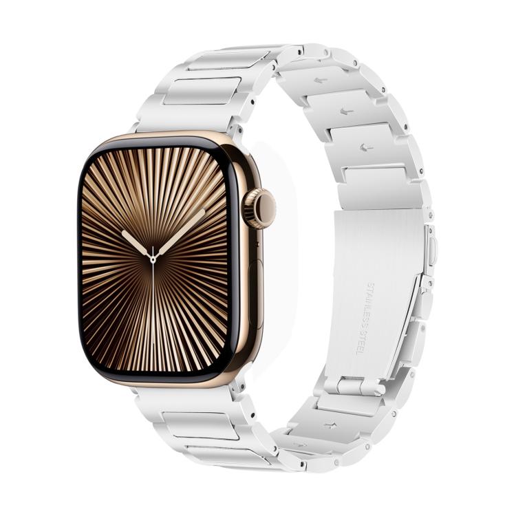 For Apple Watch 42mm / 41mm / 40mm / 38mm Kalebol Tooling Metal Zinc Alloy Watch Band(Silver) - free shipping - PMc TechLife - Order now!