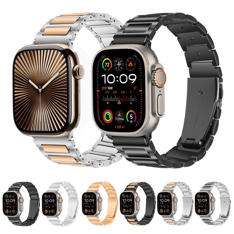 For Apple Watch 42mm / 41mm / 40mm / 38mm Kalebol Tooling Metal Zinc Alloy Watch Band(Rose Gold) - free shipping - PMc TechLife - Order now!