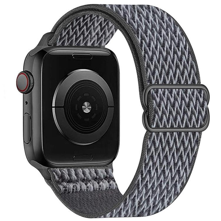 For Apple Watch 46mm / 49mm / 45mm / 44mm Kalebol Eight Buckle Wavy Braided Nylon Watch Band(Grey) - Watch Bands by Kalebol | Online Shopping South Africa | PMC TechLife | Buy Now Pay Later Mobicred