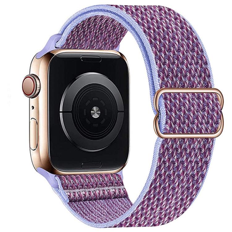 For Apple Watch 46mm / 49mm / 45mm / 44mm Kalebol Eight Buckle Wavy Braided Nylon Watch Band(Purple) - Watch Bands by Kalebol | Online Shopping South Africa | PMC TechLife | Buy Now Pay Later Mobicred
