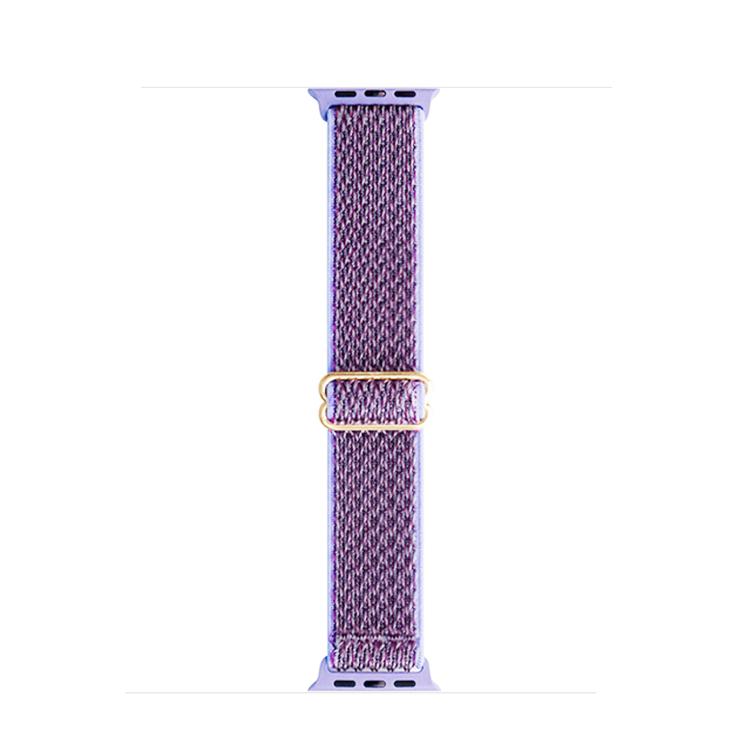 For Apple Watch 42mm / 41mm / 40mm / 38mm Kalebol Eight Buckle Wavy Braided Nylon Watch Band(Purple) - Watch Bands by Kalebol | Online Shopping South Africa | PMC TechLife | Buy Now Pay Later Mobicred