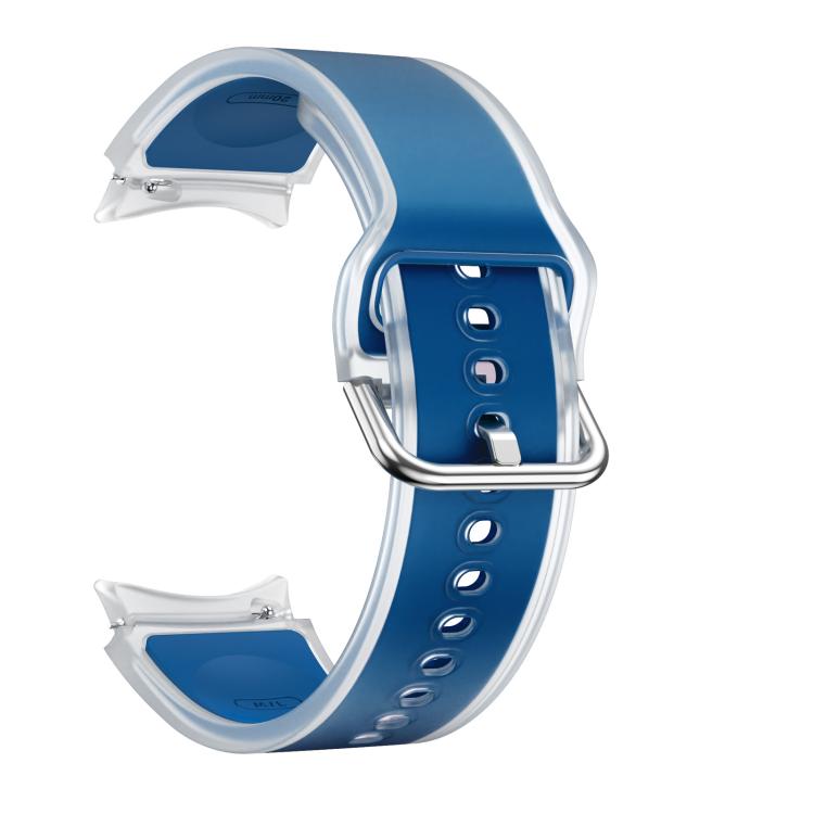 For Samsung Galaxy Watch 7  / 6 / 5 / 4 Kalebol Glacier Transparent Silicone Watch Band(Cyan-blue) - free shipping - PMc TechLife - Order now!
