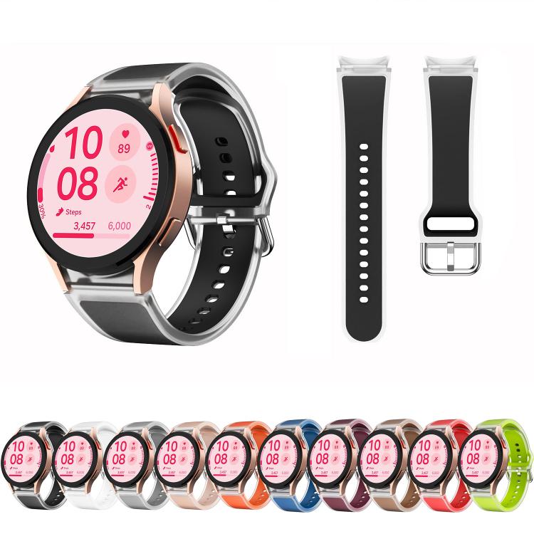 For Samsung Galaxy Watch 7  / 6 / 5 / 4 Kalebol Glacier Transparent Silicone Watch Band(Dark Brown) - free shipping - PMc TechLife - Order now!