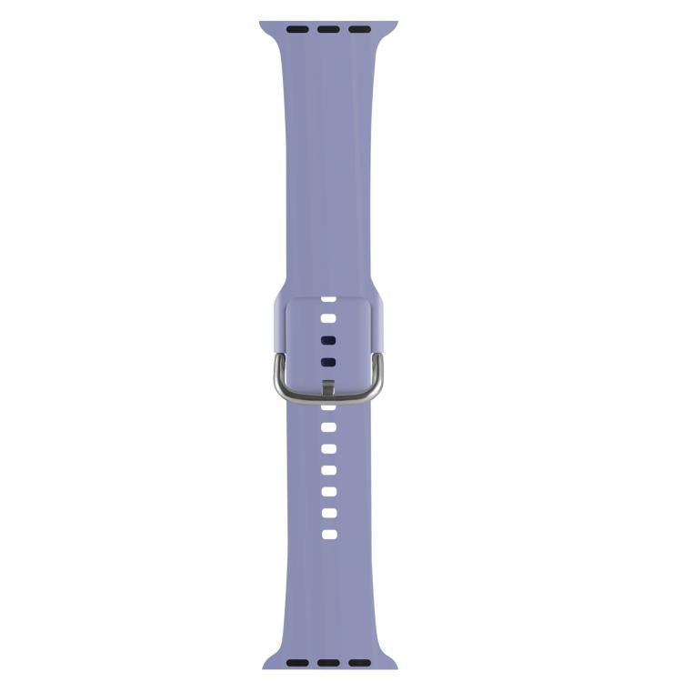 For Apple Watch 46mm / 49mm / 45mm / 44mm Kalebol Metal Pin Buckle Silicone Watch Band(Lavender) - Watch Bands by Kalebol | Online Shopping South Africa | PMC TechLife | Buy Now Pay Later Mobicred