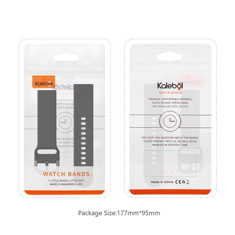 For Apple Watch 46mm / 49mm / 45mm / 44mm Kalebol Metal Pin Buckle Silicone Watch Band(White) - free shipping - PMc TechLife - Order now!