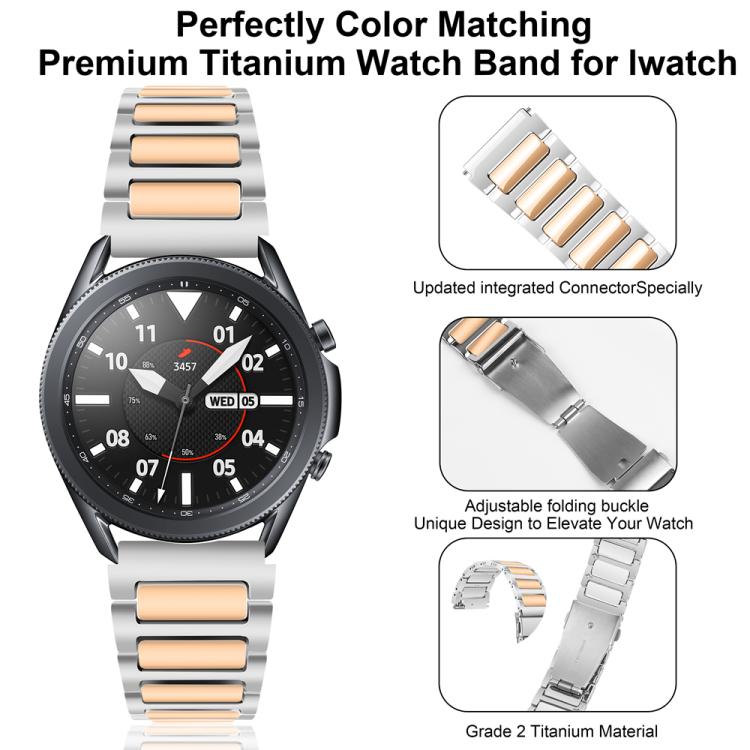 Kalebol 22mm Tooling Metal Zinc Alloy Watch Band(Silver Rose Gold) - free shipping - PMc TechLife - Order now!