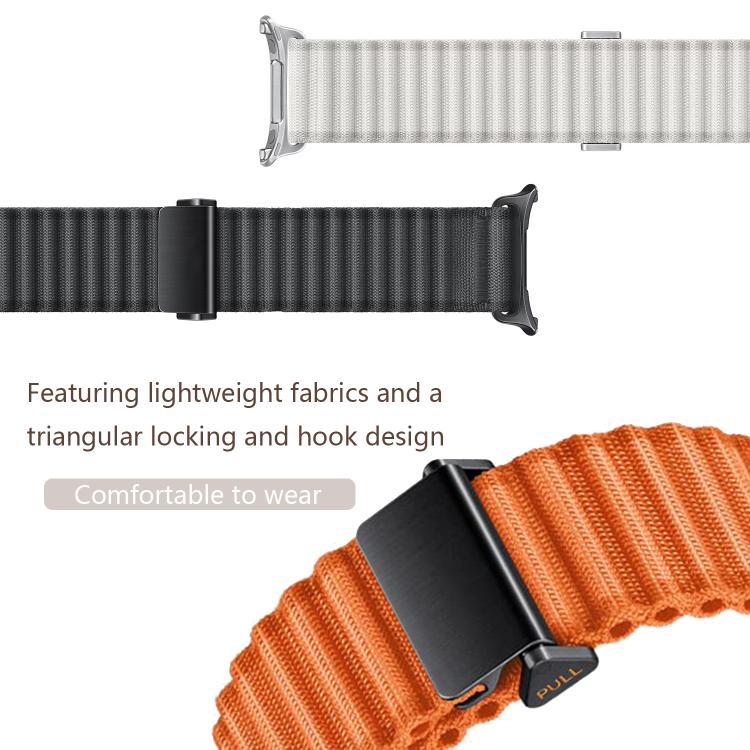 For Samsung Galaxy Watch Ultra 47mm Kalebol Ocean Loop Nylon Braided Watch Band(Army Green) - Watch Bands by Kalebol | Online Shopping South Africa | PMc TechLife | Buy Now Pay Later Mobicred