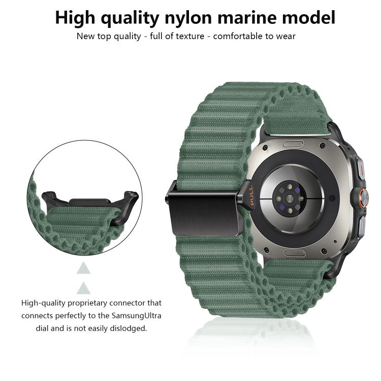 For Samsung Galaxy Watch Ultra 47mm Kalebol Ocean Loop Nylon Braided Watch Band(Orange) - free shipping - PMc TechLife - Order now!