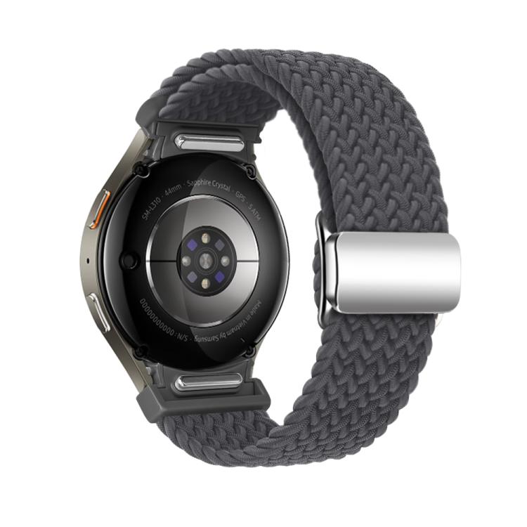 For Samsung Galaxy Watch 5 Pro / 6 / 7 Kalebol Button Braided Loop Magnetic Buckle Watch Band(Space Grey) - free shipping - PMc TechLife - Order now!