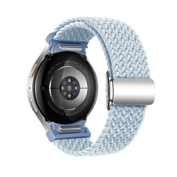 For Samsung Galaxy Watch 5 Pro / 6 / 7 Kalebol Button Braided Loop Magnetic Buckle Watch Band(Fog Blue) - free shipping - PMc TechLife - Order now!