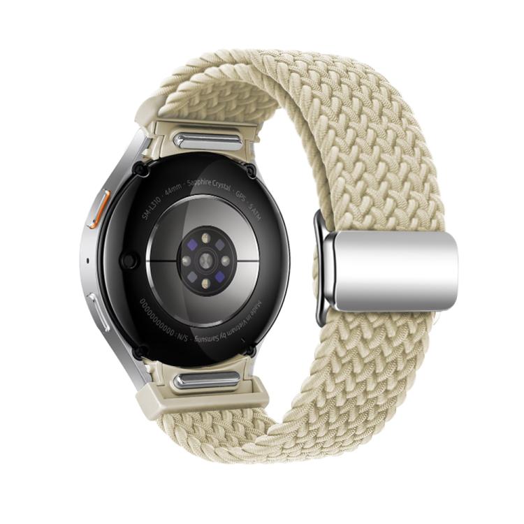 For Samsung Galaxy Watch 5 Pro / 6 / 7 Kalebol Button Braided Loop Magnetic Buckle Watch Band(Starlight) - free shipping - PMc TechLife - Order now!