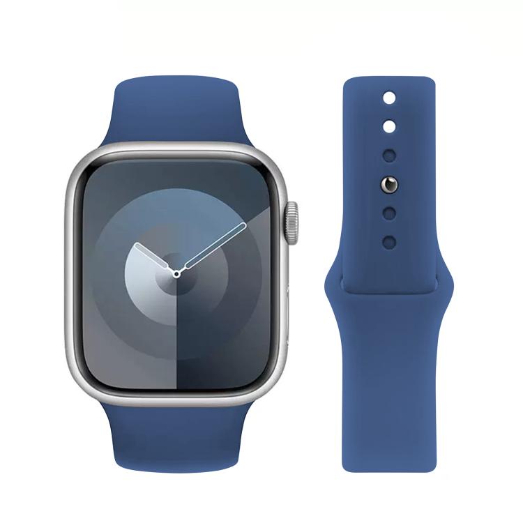 For Apple Watch 46mm / 49mm / 45mm / 44mm Kalebol Reverse Buckle Silicone Watch Band(Blue) - Watch Bands by Kalebol | Online Shopping South Africa | PMC TechLife | Buy Now Pay Later Mobicred