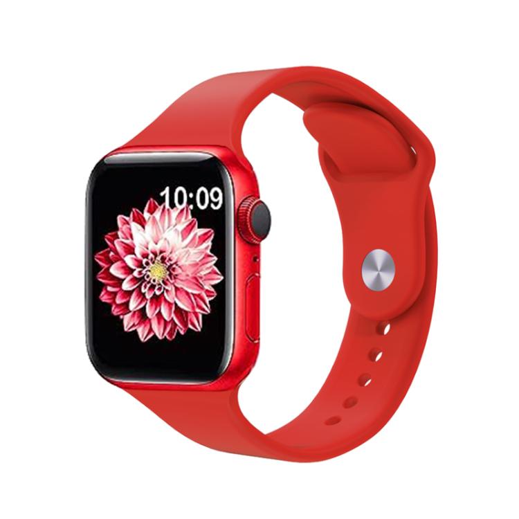 For Apple Watch 42mm / 41mm / 40mm / 38mm Kalebol Reverse Buckle Silicone Watch Band(Red) - Watch Bands by Kalebol | Online Shopping South Africa | PMC TechLife | Buy Now Pay Later Mobicred