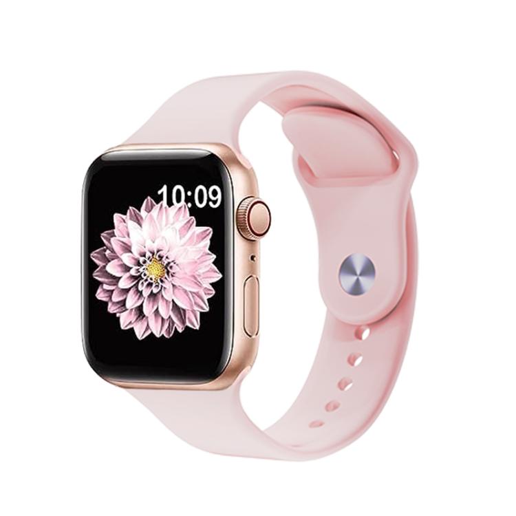 For Apple Watch 42mm / 41mm / 40mm / 38mm Kalebol Reverse Buckle Silicone Watch Band(Pink) - Watch Bands by Kalebol | Online Shopping South Africa | PMC TechLife | Buy Now Pay Later Mobicred